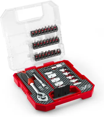 Produktbild von Bit- und Ratschen-Set in L-CASE, 37-teilig