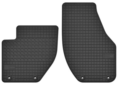 Image de Tapis avant en caoutchouc pour Volvo V40 II 2012-2019 (break) – 2 pièces, noirs, sur mesure – Wielganizator SolidTread