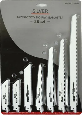Produktbild von Säbelsägeblätter 28 Stück / Silber