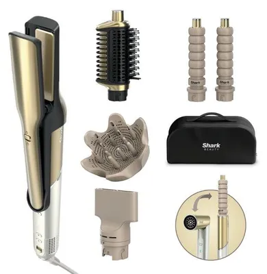Produktbild von Shark 6-in-1 Hd6052seu Glam Haartrockner Golden Golden One Size