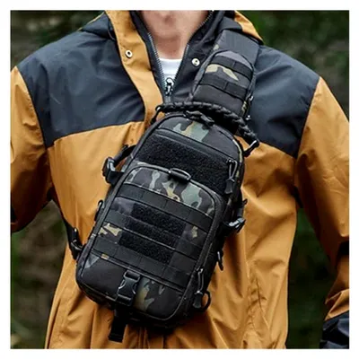 Produktbild von Wasserdichte Umhängetasche für Herren - Leichte Brusttasche, Spritzwassergeschützt, Crossbodybag, Slingbag, Anti-Diebstahl