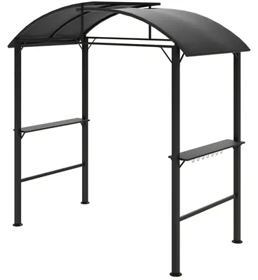 Zdjęcie produktu dla Pawilon grillowy - Pawilon grillowy z bocznymi panelami | Kolor: Szary | Wymiary: 110x233x235 cm