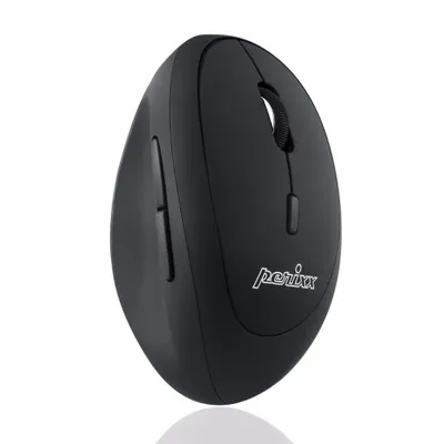 Produktbild von Perixx PERIMICE-719, kleine ergonomische Maus, Rechtshänder, schnurlos, schwarz