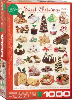 Produktbild von 1000 Teile Puzzle - Puzzle - Süsse Weihnachts Leckereien + DeLuxe 3er Set Puzzle Zubehör