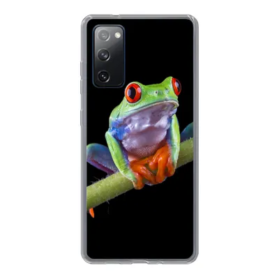Produktbild von MuchoWow® Handyhülle Schutzhülle Hülle für Samsung Galaxy S20 FE Frosch - Pflanze - Schwarz Silikon Softcase Handy Hülle - Abdeckung
