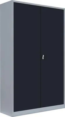 Produktbild von Stahl-Aktenschrank Kolloss Metallschrank abschließbar Büroschrank Stahlschrank 195 x 120 x 60cm Grau/Anthrazit 530388