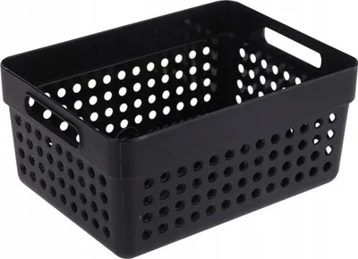 Immagine prodotto di Cestino organizer multiuso in plastica Nero 1250Ml