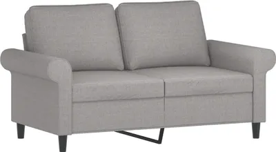 Obrázok produktu pre vidaXL 2-miestna pohovka Svetlo šedá 120 cm látka