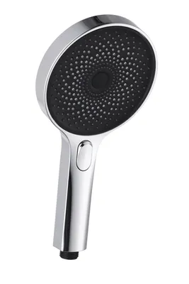 Zdjęcie produktu dla Słuchawka prysznicowa WENKO Softwater chrom/czarny, Ø 13 cm, 3 tryby strumienia