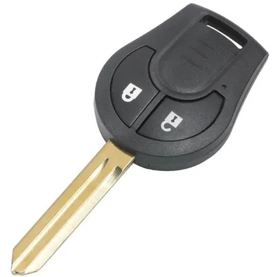 Produktbild von Techstar®-Fernbedienungsgehäuse mit 2 Tasten, kompatibel mit Nissan Micra K13 (2010–2013) – Schlüsselblatt NSN14