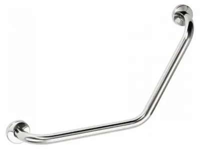 Imagen del producto de Soporte angular, barra de seguridad, barra de sujeción, 120°, 400/400 mm, acero inoxidable