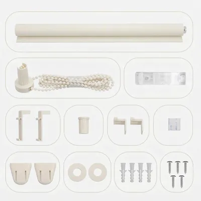 Produktbild von Verdunklungsrollo 70x160cm Beige Thermorollo Fensterrollo Klemmfix ohne Bohren Seitenzugrollo Sonnenschutz Wärmeschutz Blickdicht Rollo