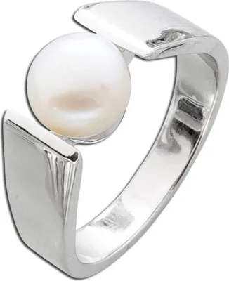 Produktbild von Perlenring Silber 925 Süsswasserzuchtperle 7.6mm  19