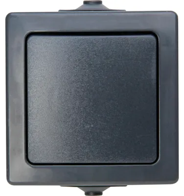 Produktbild von Kopp Feuchtraum Kreuzschalter Nautic, anthrazit, 565715005