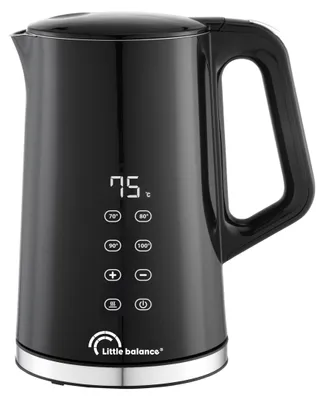 Wasserkocher 1,7 l, digital, 40–100 °C, Warmhaltefunktion, schwarz