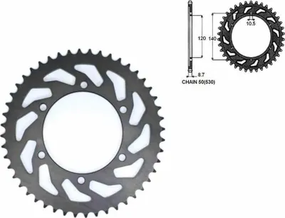 Obrázek produktu pro Sunstar Zadní Ozubené Kolo Ocel Sunr1-5526-48