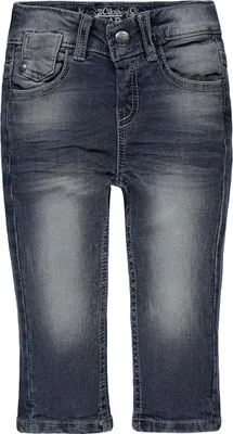 Produktbild von Kanz Jungen Jeans in Denim mit Abschürfungen, Druckknopf und Reißverschluss