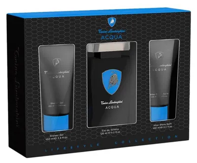 Produktbild von Tonino Lamborghini Acqua Set Eau de Toilette 125ml + Aftershave Balsam 100ml + Duschgel 100ml