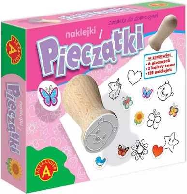 Obrázok produktu pre Pečiatky a nálepky pre dievčatá – kreatívna sada