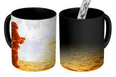 Obrázek produktu pro KitchenYeah® Kouzelný hrnek Kouzelní hasiči při výcviku 350 ml hrnek měnící barvu nápad na dárek - kouzelný hrnek - foto hrnek - keramické hrnky - obrázky - hrnek na kávu - hrnek na nápoje