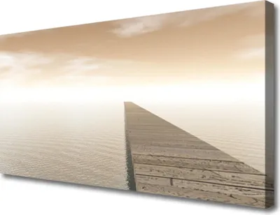 Produktbild von Tulup Leinwand-Bilder 100x50 Wandbild Canvas Kunstdruck Meer Brücker Architektur