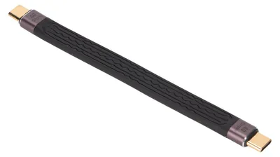 Image de Câble de données USB 3.1 Gen 3 PD à chargement rapide, FPC flexible, court, 40 Gbps, double connecteur Type-C mâle vers Type-C mâle, pour ordinateur portable
