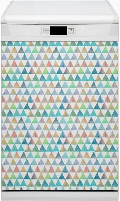 Produktbild von Magnet für Spülmaschine Abwaschbar 45x80 cm Magnet für Spülmaschine Magnetmatte Nachbildung - Dreiecke geometrisch