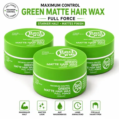 Produktbild von Red One Green Hair Wax 3er Set – 3x150ml Haarwachs