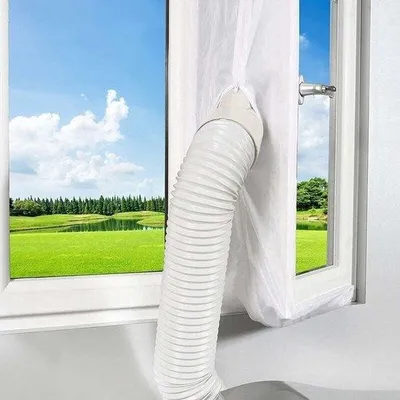 Produktbild von Afdichtset für Dachfenster - 500 cm - Wasserfest - Für tragbare Klimaanlagen - Einfache Montage - Für Dachfenster/Luken/Dachräume