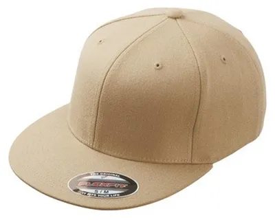 Produktbild von Myrtle Beach - "Flexfit" Baseball-Mütze Flacher Schirm LT1198 (S-M) (Khaki)