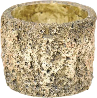 Productafbeelding van Rasteli bloempot, cement, groen-beige, diameter 16,5 cm, hoogte 13 cm