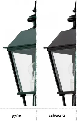 Produktbild von Casa Padrino Gartenlaterne 146 x 146 x H. 475 cm - Verschiedene Farben - Nostalgische von Hand gegossene Aluminium Außenleuchte mit Gusseisen Fuß