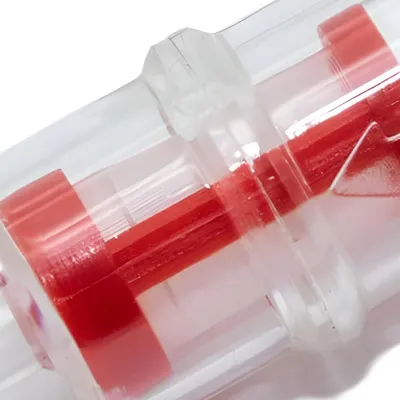 Immagine prodotto di Filtro benzina MZA piccolo - plastica / setaccio rosso - attacco ø 6 mm