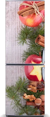 Produktbild von Tulup Kühlschrankdekoration - Magnetmatte - 60 cm x 180 cm - Magnet auf dem Kühlschrank - Weihnachtsäpfel