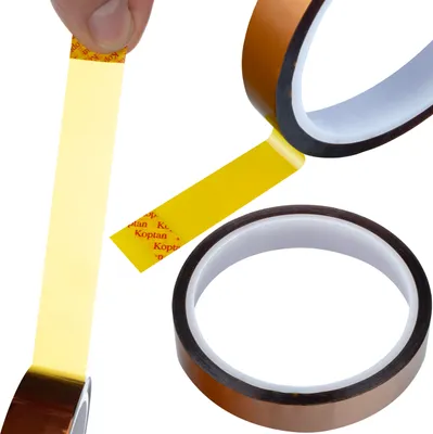 Immagine prodotto di Rosfix Nastro Kapton – Resistenza Alle Alte Temperature | Larghezza 10 mm, Spessore 0,05 mm, Lunghezza 30 m
