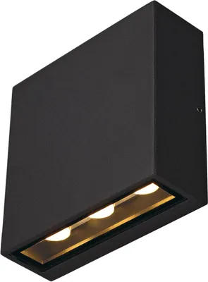 Produktbild von SLV 1005126 BIG QUAD UP/DOWN, Wandleuchte, anthrazit IP54