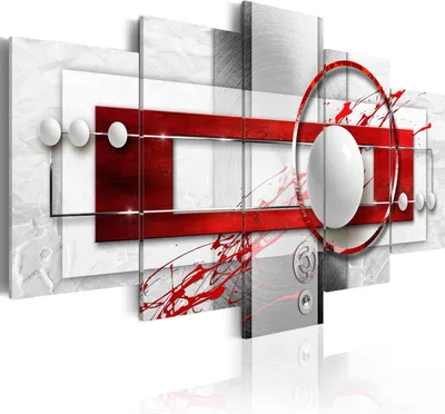 Produktbild von Modernes Wandbild a-A-0140-b-n (100x50) - 5 Teilig Bilder Fotografie auf Vlies Leinwand Foto Bild Dekoration Wand Bilder Kunstdruck ABSTRAKT