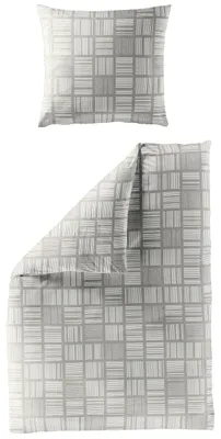 Produktbild von BIERBAUM Bettwäsche Mako-Satin beige 155x220cm, mit 1 Kissen