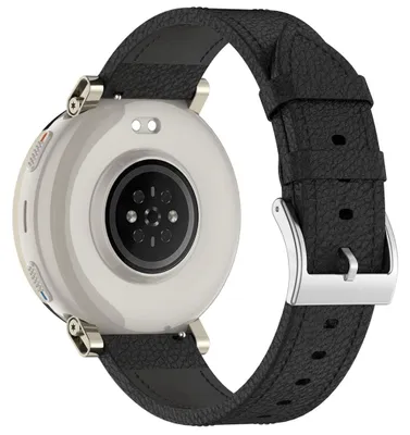 Produktbild von Smartwatch Kunstleder Armband für Amazfit Bip Max / Balance 3 Dornschließe 22mm