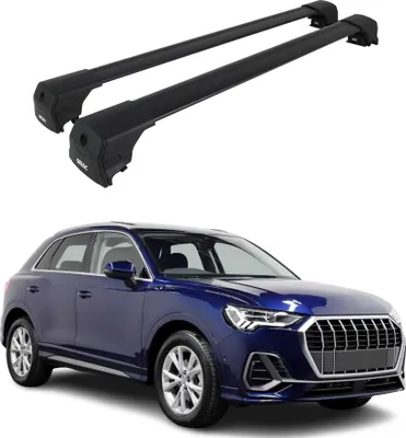 Produktbild von Dachträger Gepäckträger für Audi Q3 F3 2018-2025 ABE Grundträger Alu Schwarz