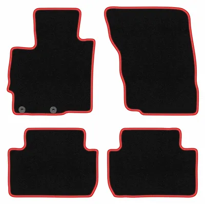 Immagine prodotto di Tappetini in velluto Nero/Rosso per Mitsubishi Eclipse Cross 2017- Set 4 pezzi
