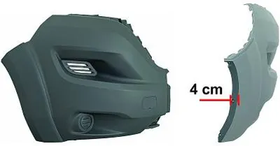 Produktbild von DIEDERICHS Stoßstange Stoßfänger vorne Rechts für FIAT Ducato Kastenwagen (250, 290) Grau 3484754
