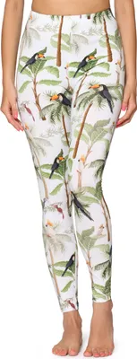 Produktbild von Merry Style Mädchen Jugend Lange Leggings MS10-408(Palmen/Tukane,170)