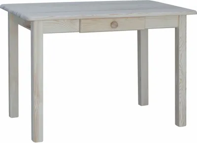 Immagine prodotto di Tavolo con cassetto in legno di pino massiccio non trattato 100 x 60 cm