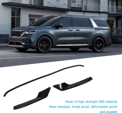 Productafbeelding van Onderste grillstrip voor de voorbumper, in een lichtzwarte kleur, vervanging voor de Kia Carnival KA4, modeljaren 2021 en later