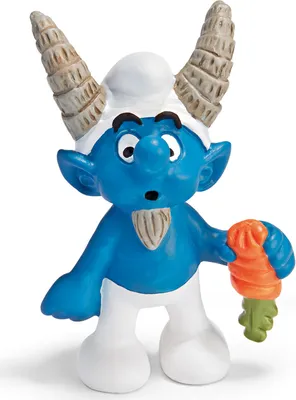 Produktbild von schleich Steinbock, 3 Jahr(e), The Smurfs, Blau, Weiß, Orange, Kunststoff