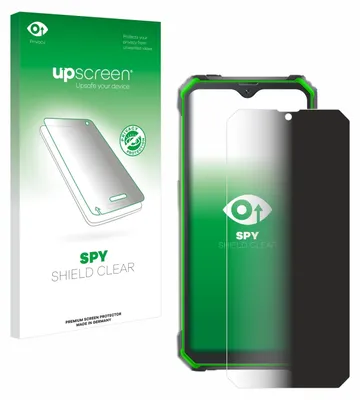 A product packaging box and a screen protector on a phone.
