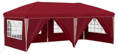 Immagine prodotto di vidaXL Tenda da festa pieghevole 575 x 288 x 245 cm rosso bordeaux
