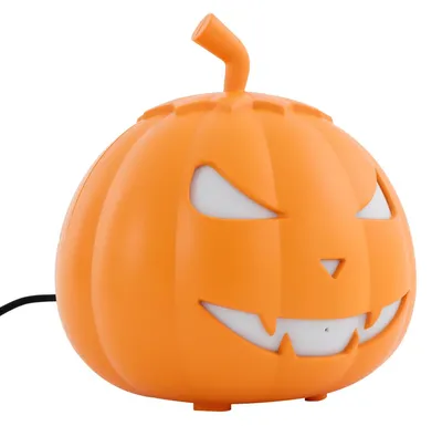 Produktbild von Kürbis Nebelmaschine - 800 W Halloween Nebelgerät - RGB LED mit 12 Farben - Mit Fernbedienung - Für Bühne Party Bar Hochzeit