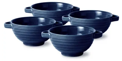 Obrázok produktu pre 4 ks keramických misiek Tapas, priemer 15,5 cm – tmavomodrá, Clay
